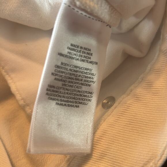 Lauren Ralph Lauren Eyelet Embroidery Relaxed Ankle Jeans White Wash Size 18/18W - Picture 11 of 11